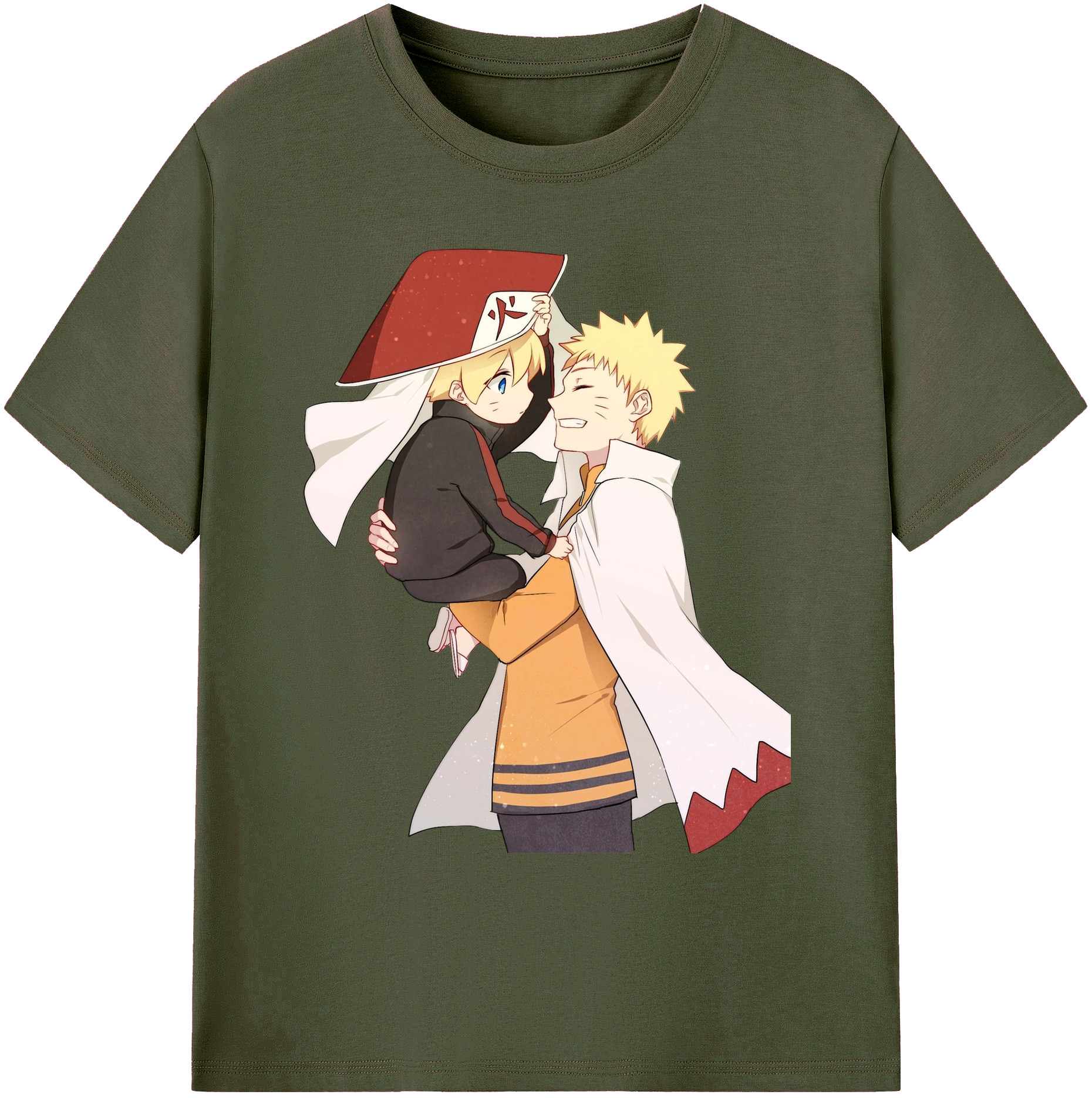 （画像用） NARUTO -ナルト- うずまき ナルト Uzumaki Naruto 綿100％ メンズ半袖Tシャツ｜肌触りやわらか＆通気性